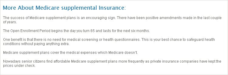Medicare Supplemental Insurance Virginia 